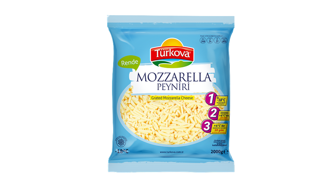 Türkova Rende Mozarella 2000 Gr urun gorseli