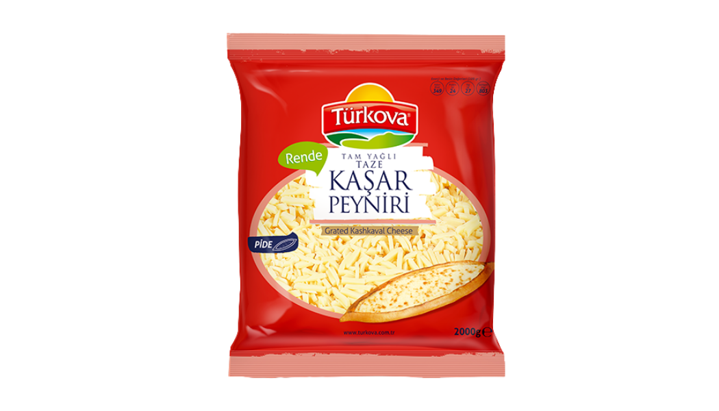 Türkova Rende Kaşar 2000 Gr urun gorseli