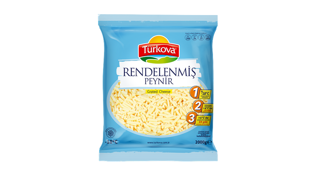 Türkova Rendelenmiş Peynir 2000 Gr urun gorseli